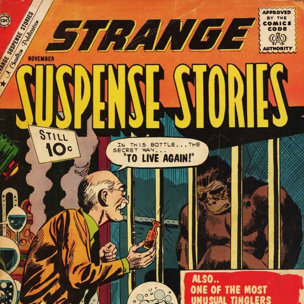 96 Vintage Comics Bundle: Immediate Download of "Strange Worlds," "Strange Planets," "The Thing!" and "Strange Suspense Stories