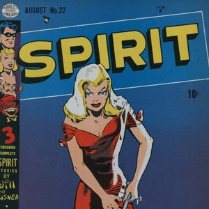 The Spirit Comic 1-22 Complete Classic Comic Books, Vintage, Classic Book Kids, Magazine Rack, Digital Download image 1