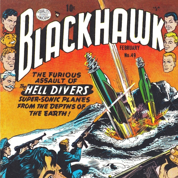 263 Issues Blackhawk Digital Collection Golden Age to Silver Age, WWII Hero Tales & Squadron Adventures Digital Download