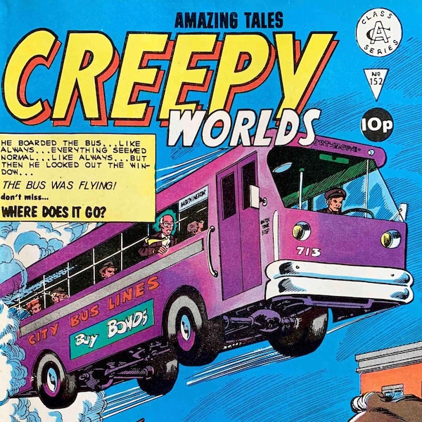 Creepy Worlds Comics - 248 Issues Classic Comic Books, Vintage, Classic Book Kids, Magazine Rack,  Digital Download