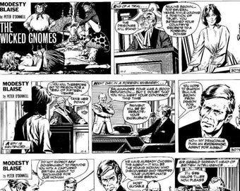 98 Comic Strips Modesty Blaise Comic Strip, Very Rare Comic Strip, Classic Comic Strip Immediate Download