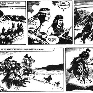 Gun Law Comic Strip Collectibles uit krantenstrips, vintage Comic, zeldzame Comic, Comic Strip, gebaseerd op Gunsmoke onmiddellijke download afbeelding 1