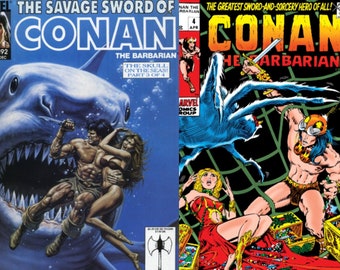 The Savage Sword of Conan The Barbarian Complete, 235 Issues + 1 Annual PLUS Conan The Barbarian Vol. 1. 1-213 PLUS ANNUALS Instant Download