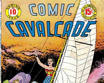 29 Issues Comic Cavalcade, Rare Comic, Vintage Comic Immediate Digital Download