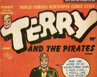 24 Terry and The Pirates Comics Bundle Plus 3 additional Comics - Immediate Download - Comic Book Readers Included, Immediate Download