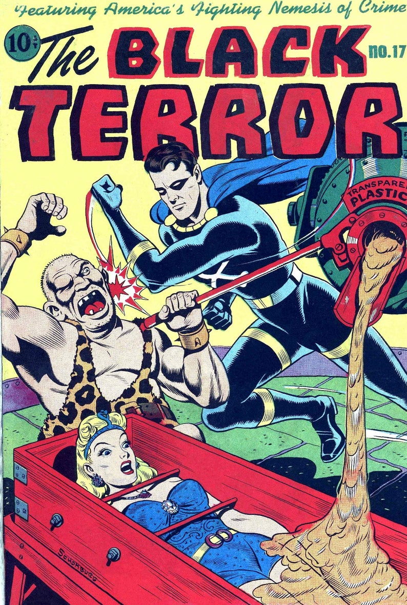 The Black Terror 1 27 Complete Run Rare Comic Vintage Comic Etsy 