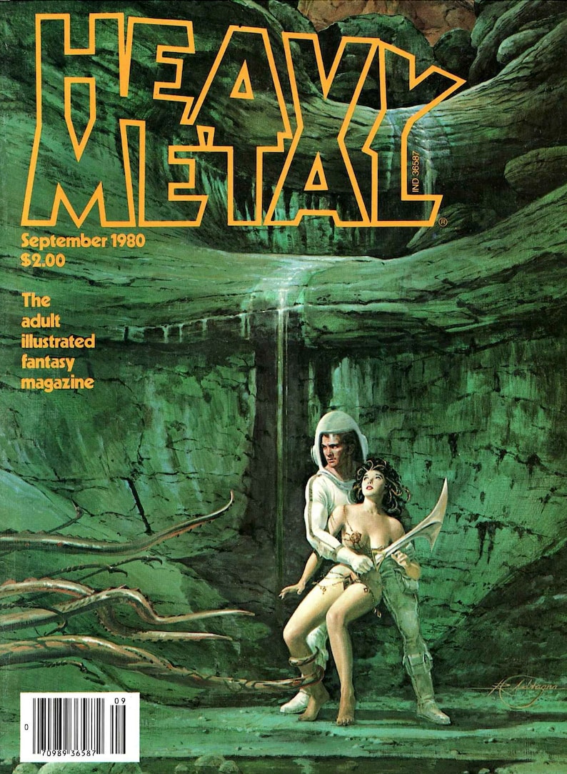 375 numéros du magazine Heavy Metal Science-fiction, bandes dessinées rares, bandes dessinées vintage, grande collection, téléchargement numérique image 8