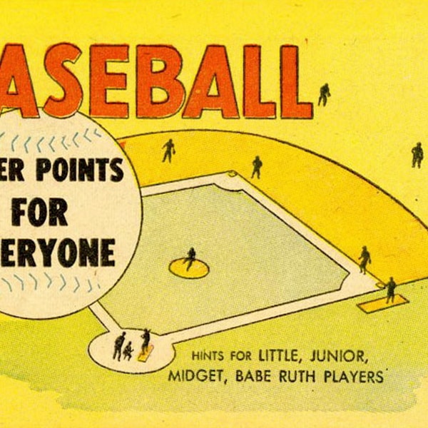 12 Finer Points of Baseball for Everyone Magazines, Rare & Vintage Books Digital Download