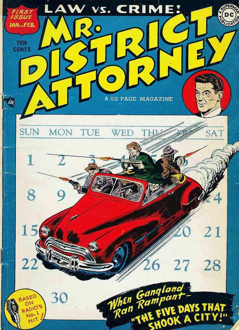 67 Issues Mr. District Attorney Digital Comic Collection Complete 67, Vintage Comics, Rare Comics, IMMEDIATE DOWNLOAD image 1