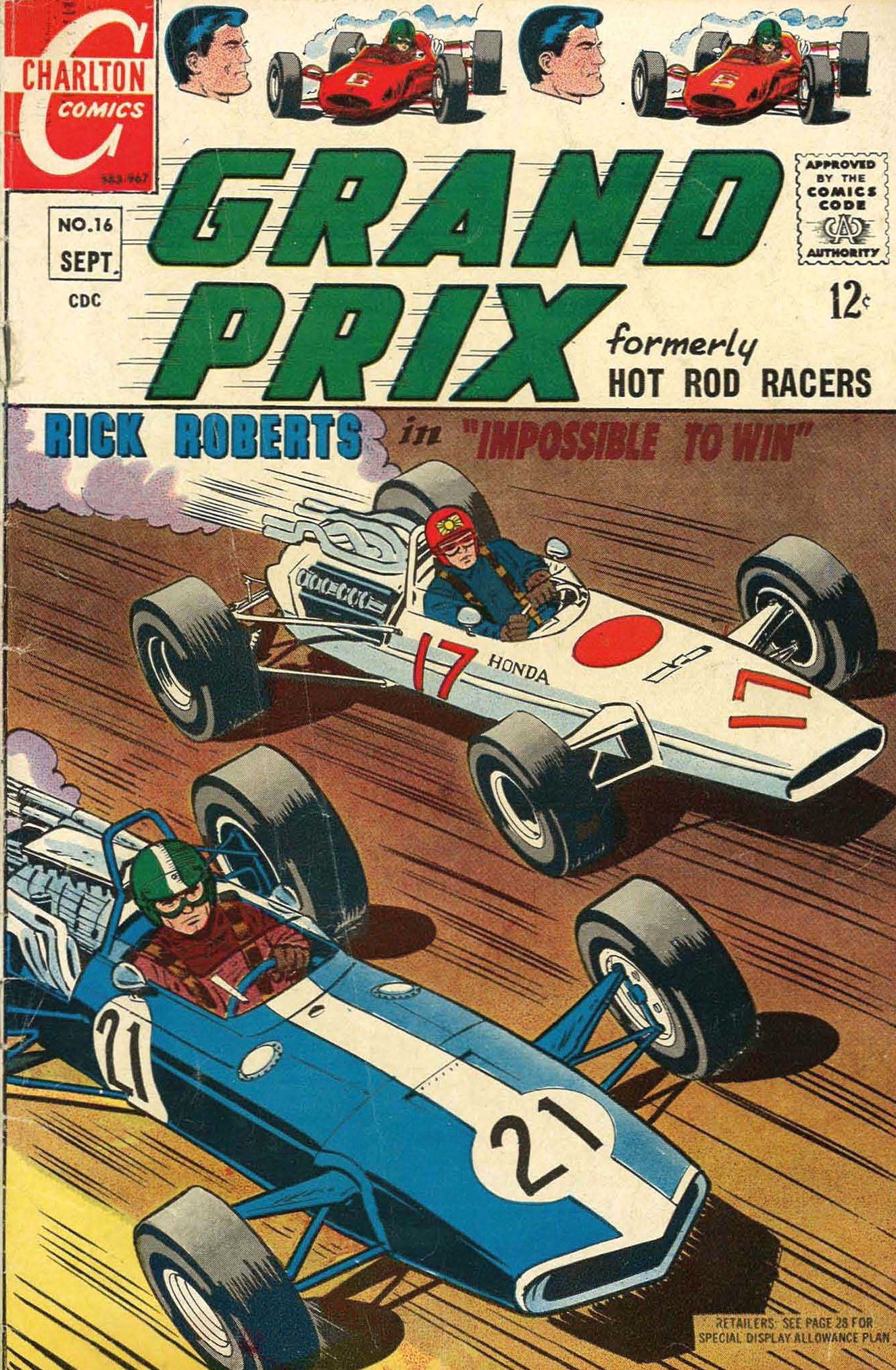 Grand Prix Comics 1967-1970, 15 Issues Bundle, Racing Comic
