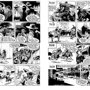 Gun Law Comic Strip Collectibles uit krantenstrips, vintage Comic, zeldzame Comic, Comic Strip, gebaseerd op Gunsmoke onmiddellijke download afbeelding 4