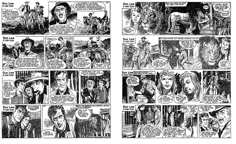 Gun Law Comic Strip Collectibles uit krantenstrips, vintage Comic, zeldzame Comic, Comic Strip, gebaseerd op Gunsmoke onmiddellijke download afbeelding 7