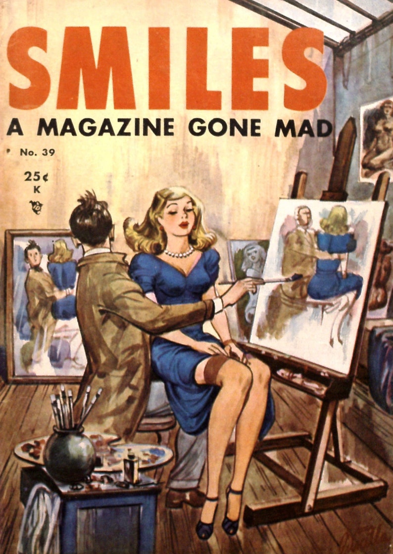 44 Adult Humor/Romance Magazines Pepper, Smiles, Mirth, and More Immediate Download Rare Comics Comic Book Readers Included image 2