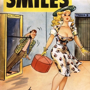 44 Adult Humor/Romance Magazines Pepper, Smiles, Mirth, and More Immediate Download Rare Comics Comic Book Readers Included image 1