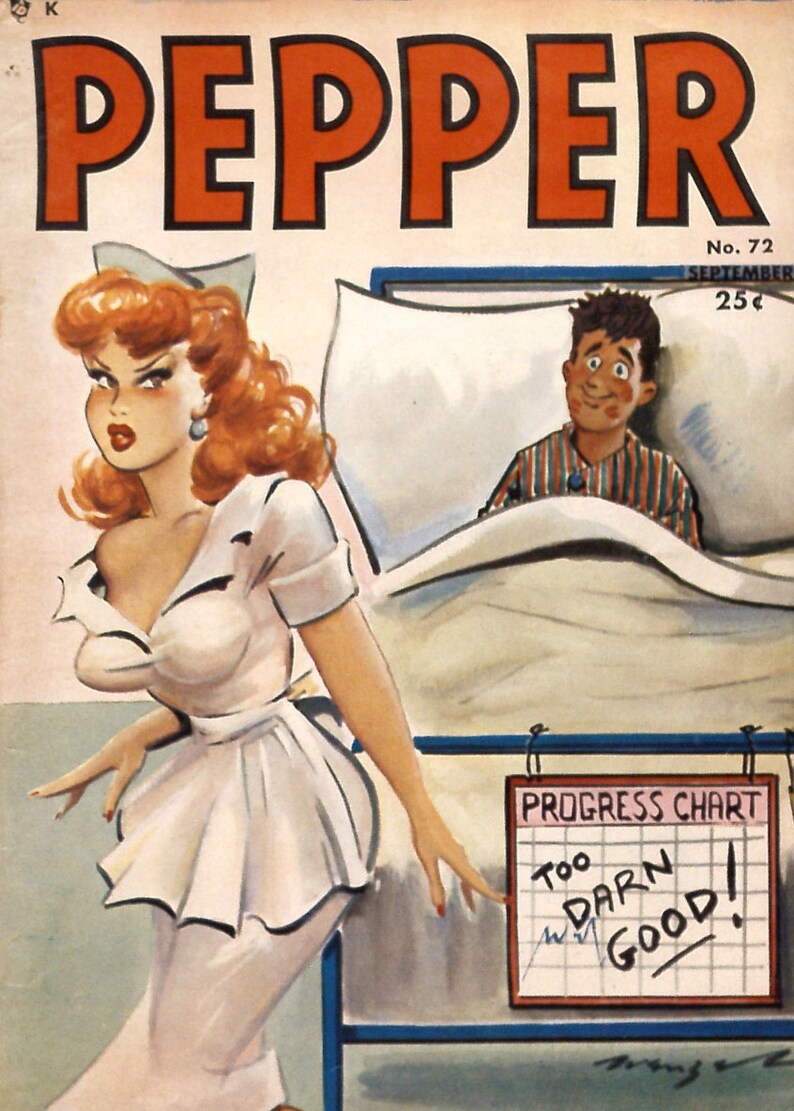 44 Adult Humor/Romance Magazines Pepper, Smiles, Mirth, and More Immediate Download Rare Comics Comic Book Readers Included image 3