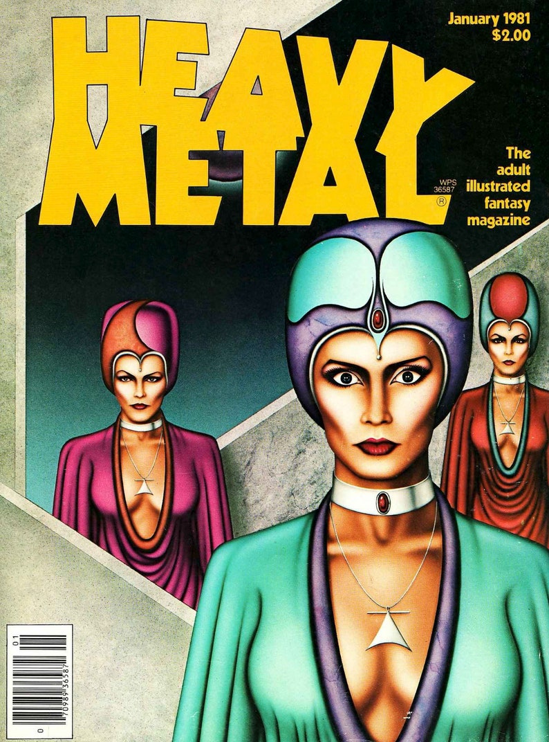 375 numéros du magazine Heavy Metal Science-fiction, bandes dessinées rares, bandes dessinées vintage, grande collection, téléchargement numérique image 9