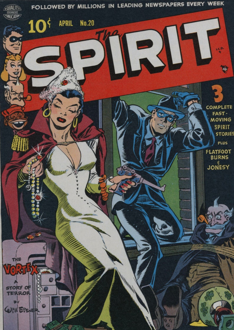 The Spirit Comic 1-22 Complete Classic Comic Books, Vintage, Classic Book Kids, Magazine Rack, Digital Download image 7