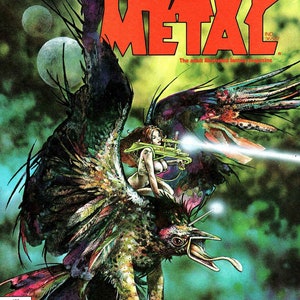 375 numéros du magazine Heavy Metal Science-fiction, bandes dessinées rares, bandes dessinées vintage, grande collection, téléchargement numérique image 5