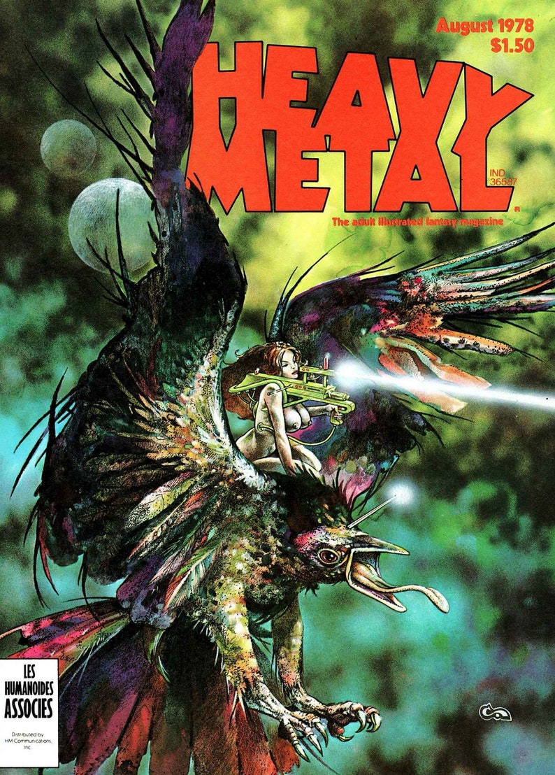 375 numéros du magazine Heavy Metal Science-fiction, bandes dessinées rares, bandes dessinées vintage, grande collection, téléchargement numérique image 5