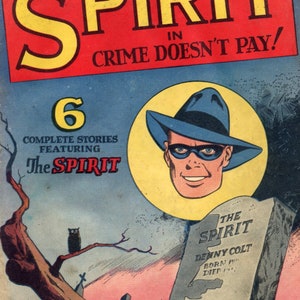 The Spirit Comic 1-22 Complete Classic Comic Books, Vintage, Classic Book Kids, Magazine Rack, Digital Download image 2