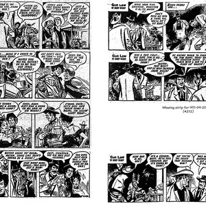 Gun Law Comic Strip Collectibles uit krantenstrips, vintage Comic, zeldzame Comic, Comic Strip, gebaseerd op Gunsmoke onmiddellijke download afbeelding 2