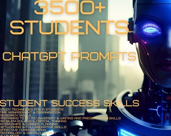 Students 3500+ ChatGPT Prompts for University Success , Mastering Effective Study Techniques,Time Management,Study Techniques,Internships.