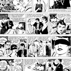 197 Rip Kirby Comic Strip, Very Rare Comic Strip, Classic Comic Strip Immediate Download image 3