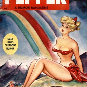 44 Adult Humor/Romance Magazines Pepper, Smiles, Mirth, and More Immediate Download Rare Comics Comic Book Readers Included image 5