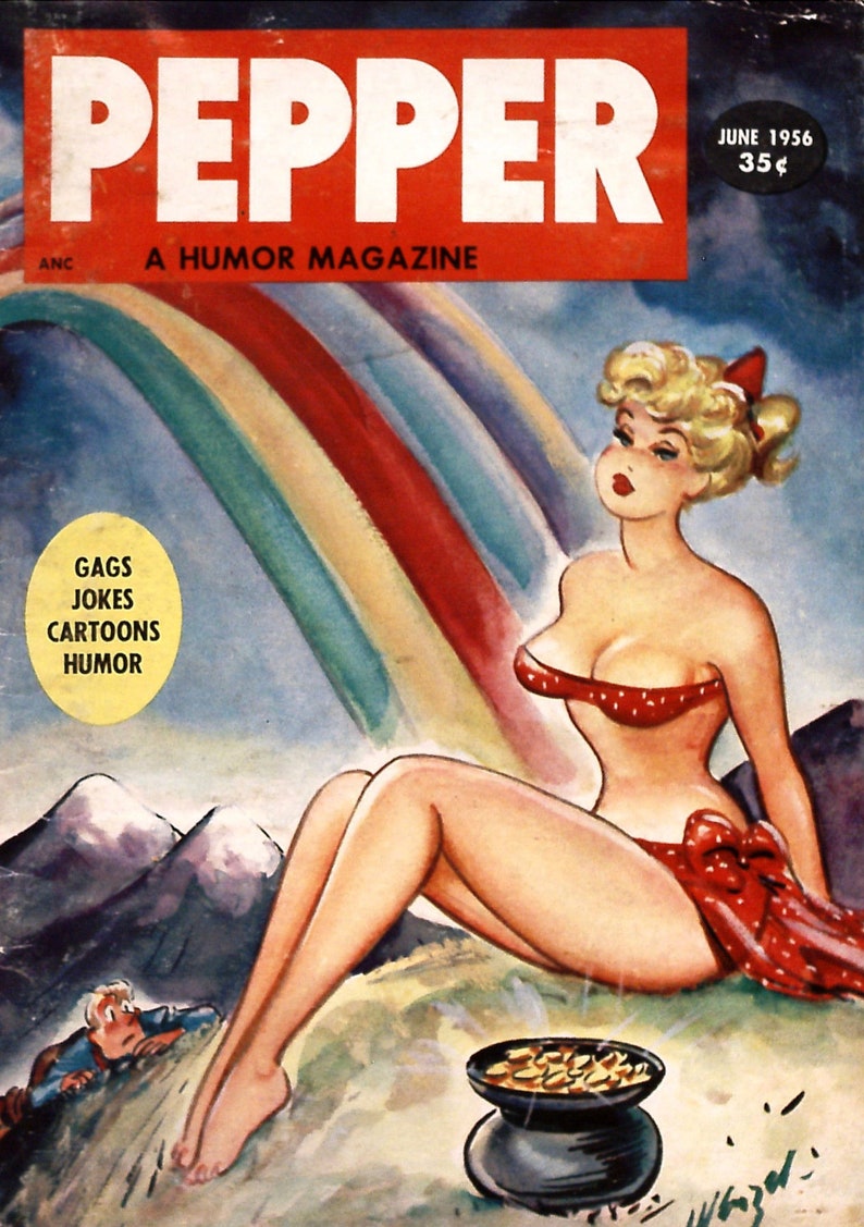 44 Adult Humor/Romance Magazines Pepper, Smiles, Mirth, and More Immediate Download Rare Comics Comic Book Readers Included image 5