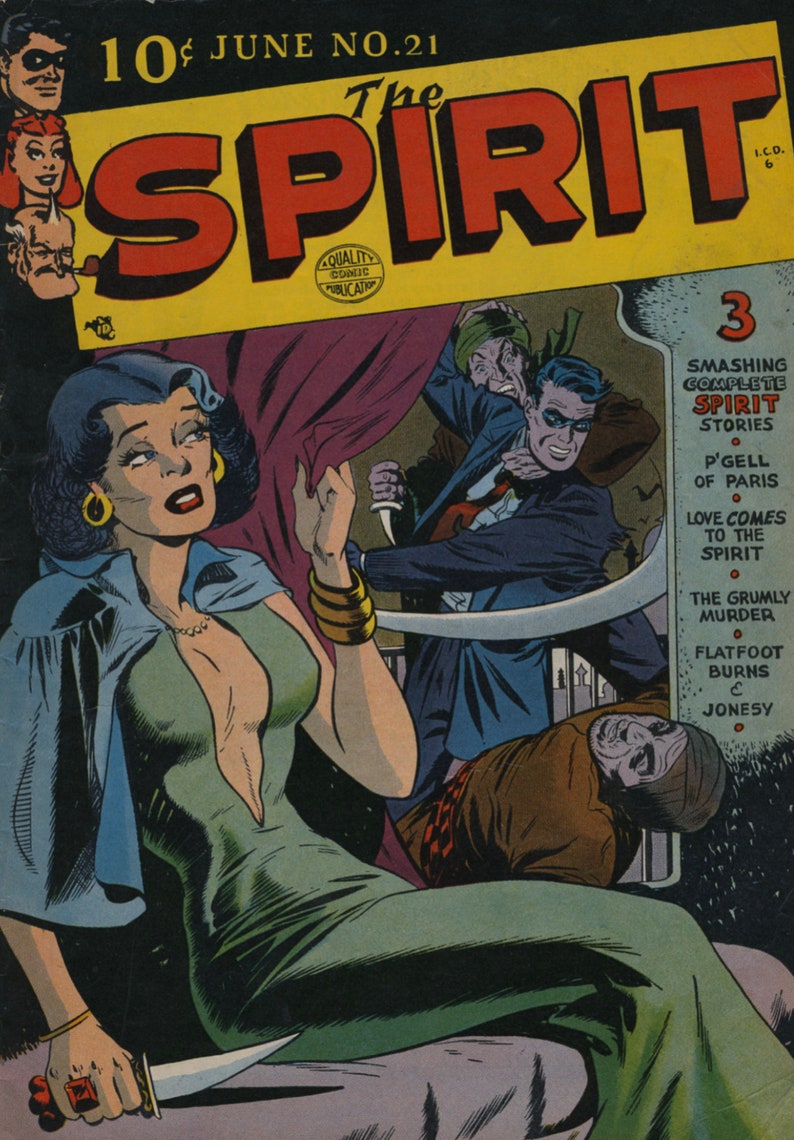 The Spirit Comic 1-22 Complete Classic Comic Books, Vintage, Classic Book Kids, Magazine Rack, Digital Download image 9