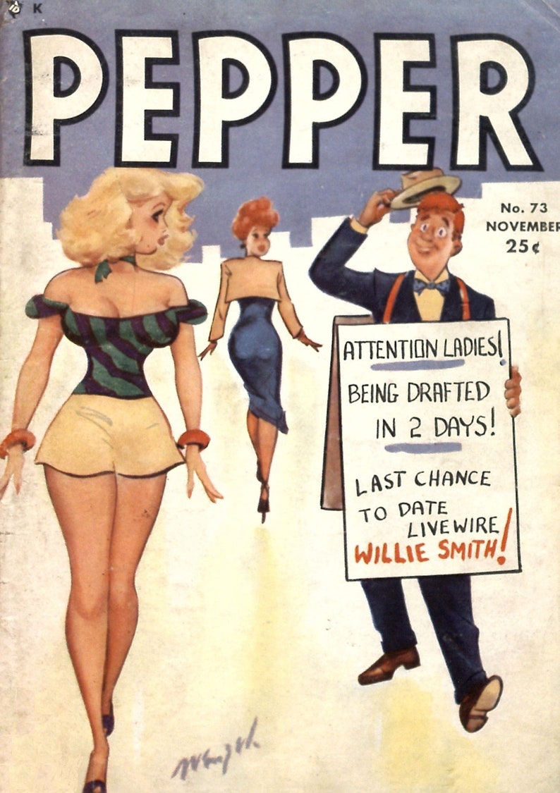 44 Adult Humor/Romance Magazines Pepper, Smiles, Mirth, and More Immediate Download Rare Comics Comic Book Readers Included image 4