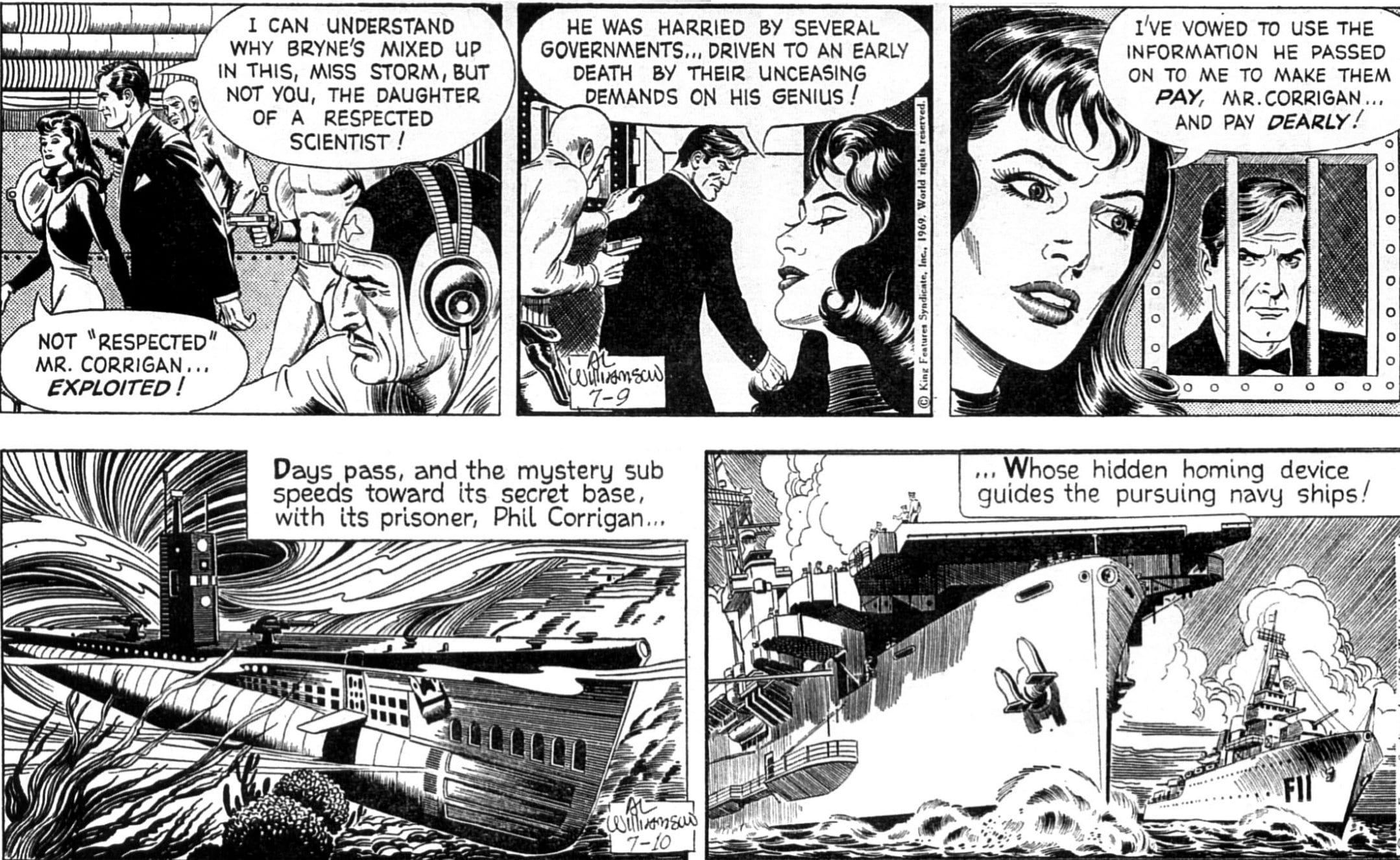 220 Secret Agent X-9 Comic Strip, Very Rare Comic Strip, Classic Comic ...
