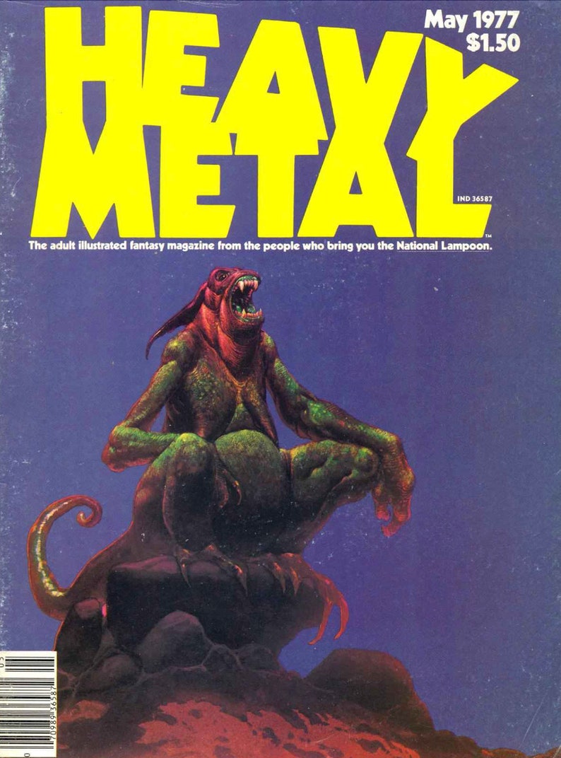 375 numéros du magazine Heavy Metal Science-fiction, bandes dessinées rares, bandes dessinées vintage, grande collection, téléchargement numérique image 2