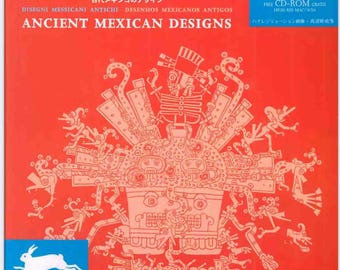Diseños del Antiguo México / Libro digital de patrones aztecas y mayas / Imágenes prediseñadas vintage para manualidades, tatuajes e inspiración para el diseño / Descarga en PDF
