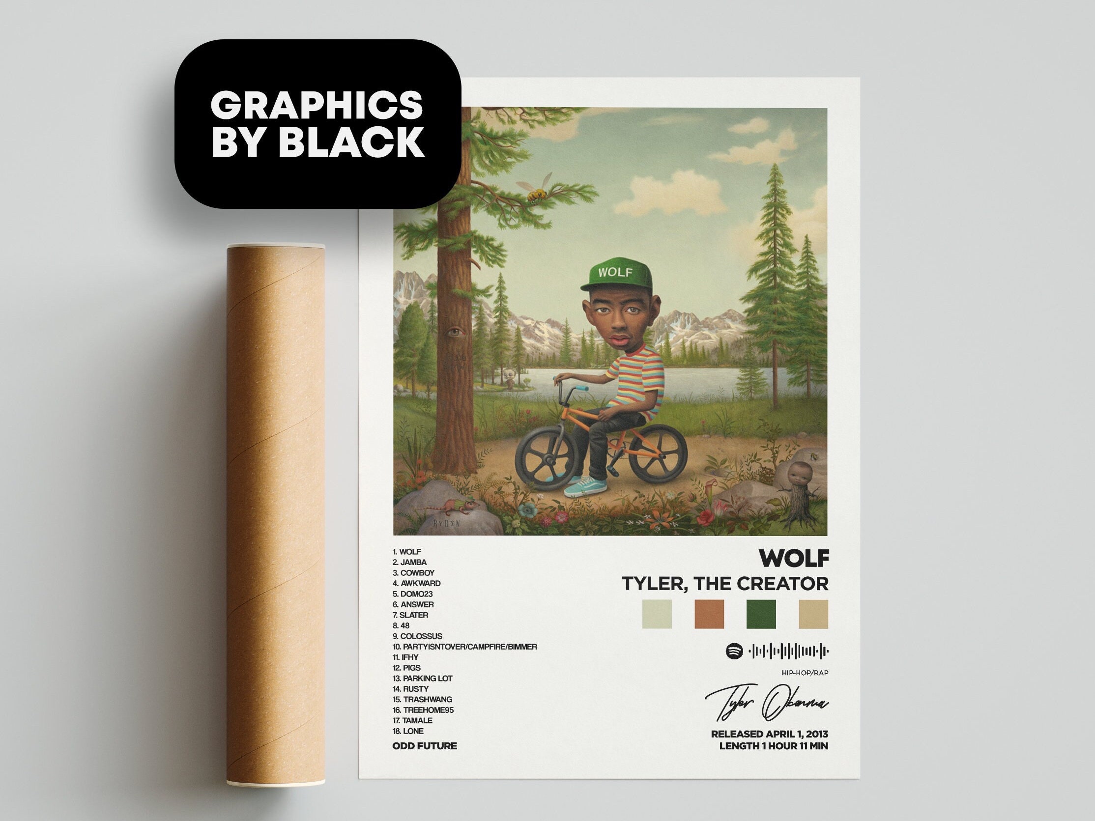 Tyler the Creator Wolf Digital Album Art Poster Download - Etsy