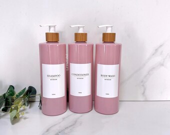 パーソナライズされたホワイトラベルのピンクチューブラー500ml