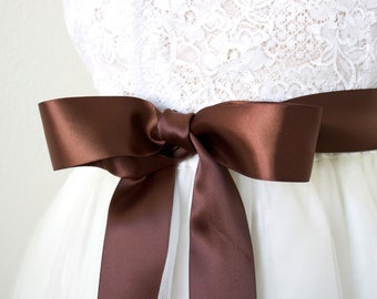 1.5 Inch (3.8cm or 38mm) Ribbon Sash-tan Sash-tan Belt-tan  display picture 1