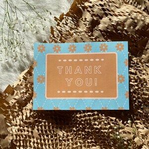 Bloem dank u postkaarten digitale download | 2-zijdig | Bewerkbare Canva | Aangepaste kleine visitekaartjes