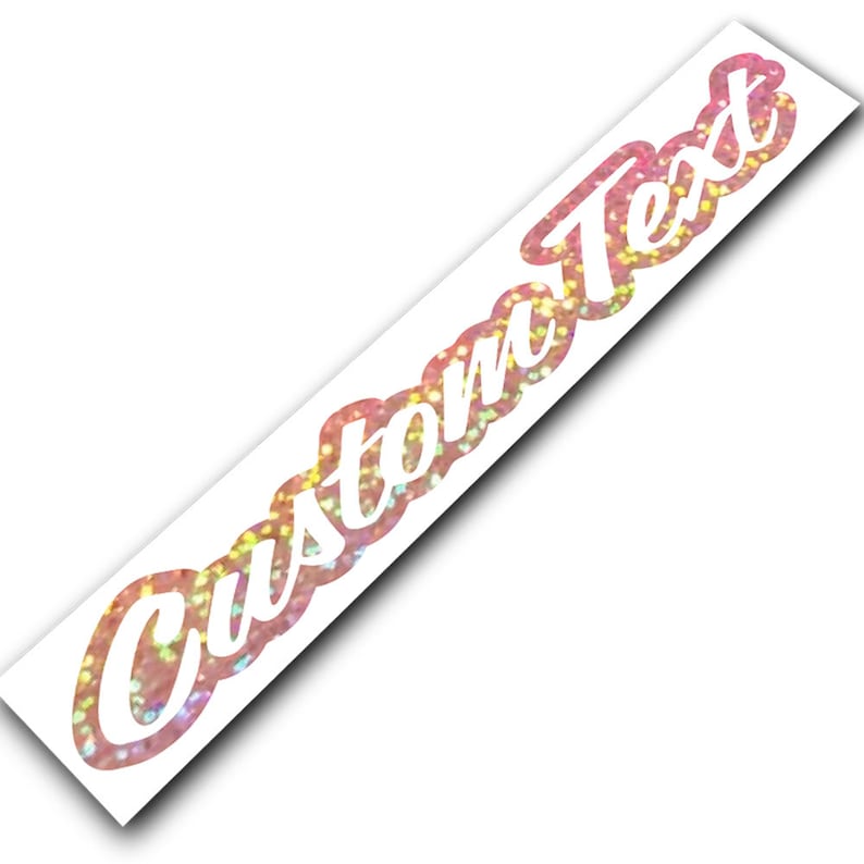 Custom Text Windshield Decal Car Sticker Banner JDM Vinyl Graphics Stance image 7