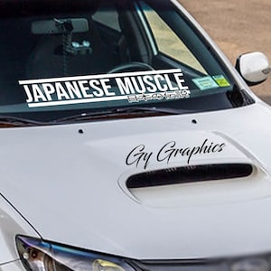 Windschutzscheibe Aufkleber Auto Aufkleber Banner JDM Vinyl Grafik Für Japanese Muscle V2