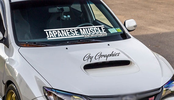 Windschutzscheibe Aufkleber Auto Aufkleber Banner JDM Vinyl Grafik Für  Japanese Muscle V2 -  Schweiz