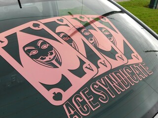 Adesivo Auto INDIGOS UG - Stella Di David JDM - Sticker In Vinile Argento 88x104mm - Resistente E UV