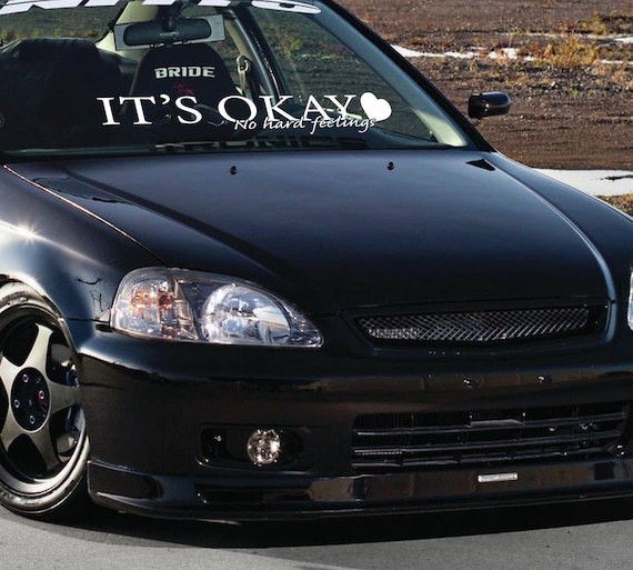 Decus I Hate Sticker - Adesivo JDM Style OEM - Pellicola Oracal Made In Germany - Resistente UV E Autolavaggio (13x9 Cm, Colori Vari) - 4
