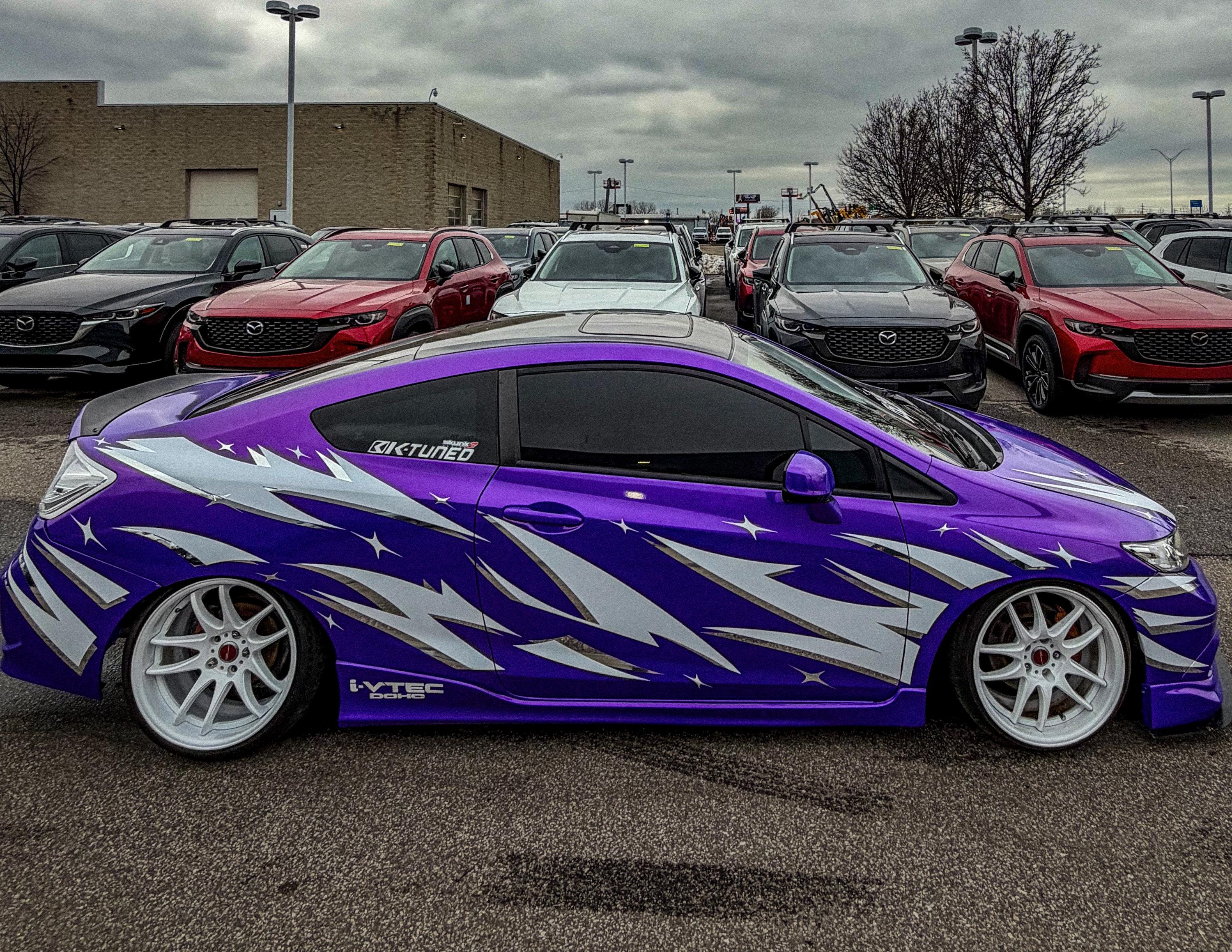 Senshi Livery+ フード左右カスタムレーシングデカールドリフト