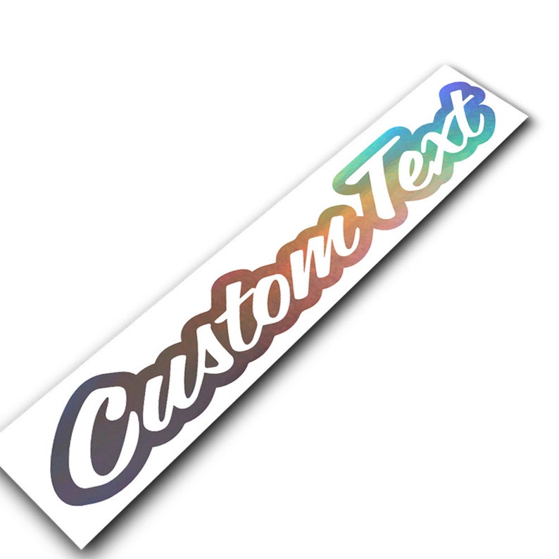 Custom Text Windshield Decal Car Sticker Banner JDM Vinyl Graphics Stance image 5