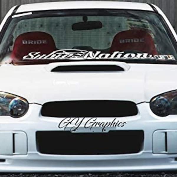 Subaru Wrx Windshield Banners Etsy