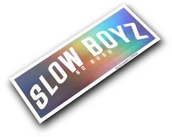 Slow Boyz Slap Windshield Rear Window Decal Car Sticker Banner JDM Vinyl Graphics Stance Kanji KDM