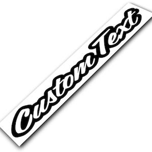 Custom Text Windshield Decal Car Sticker Banner JDM Vinyl Graphics Stance image 8