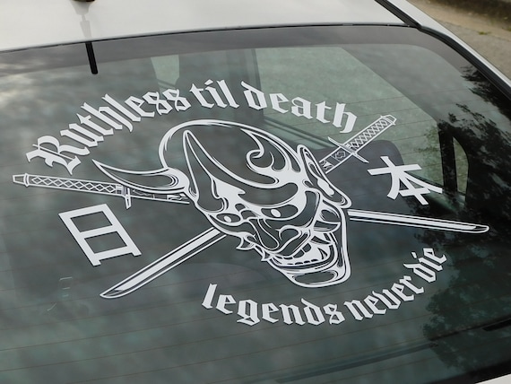 Ruthless Til Death Windshield Rear Window Decal Car Sticker Banner