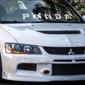 Panda Windshield Decal Car Sticker Banner JDM Vinyl Die cut Graphic